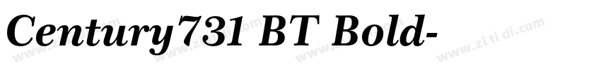 Century731 BT Bold字体转换